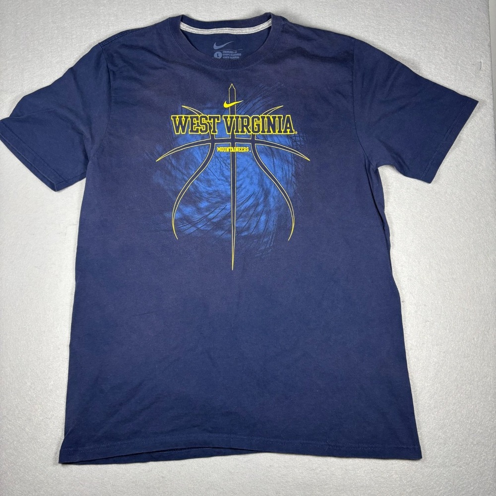 Nike West Virginia Mountaineers Basketball Graphic T-Shirt Men's Size Medium WVU
